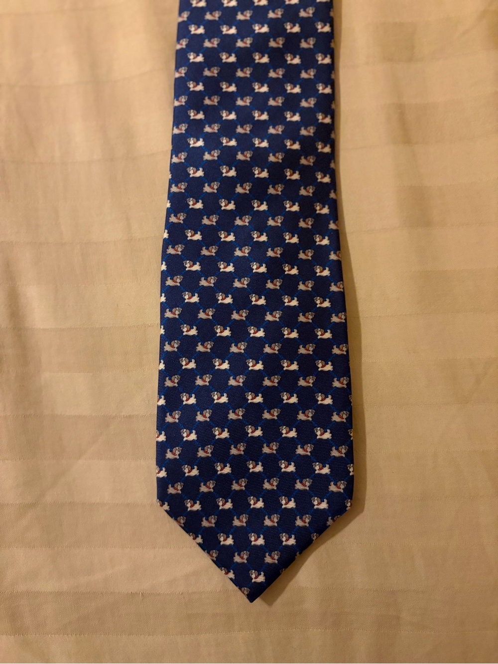 Brooks Brothers Tie NWT Small Dogs Designer Silk All Over Pattern Classic